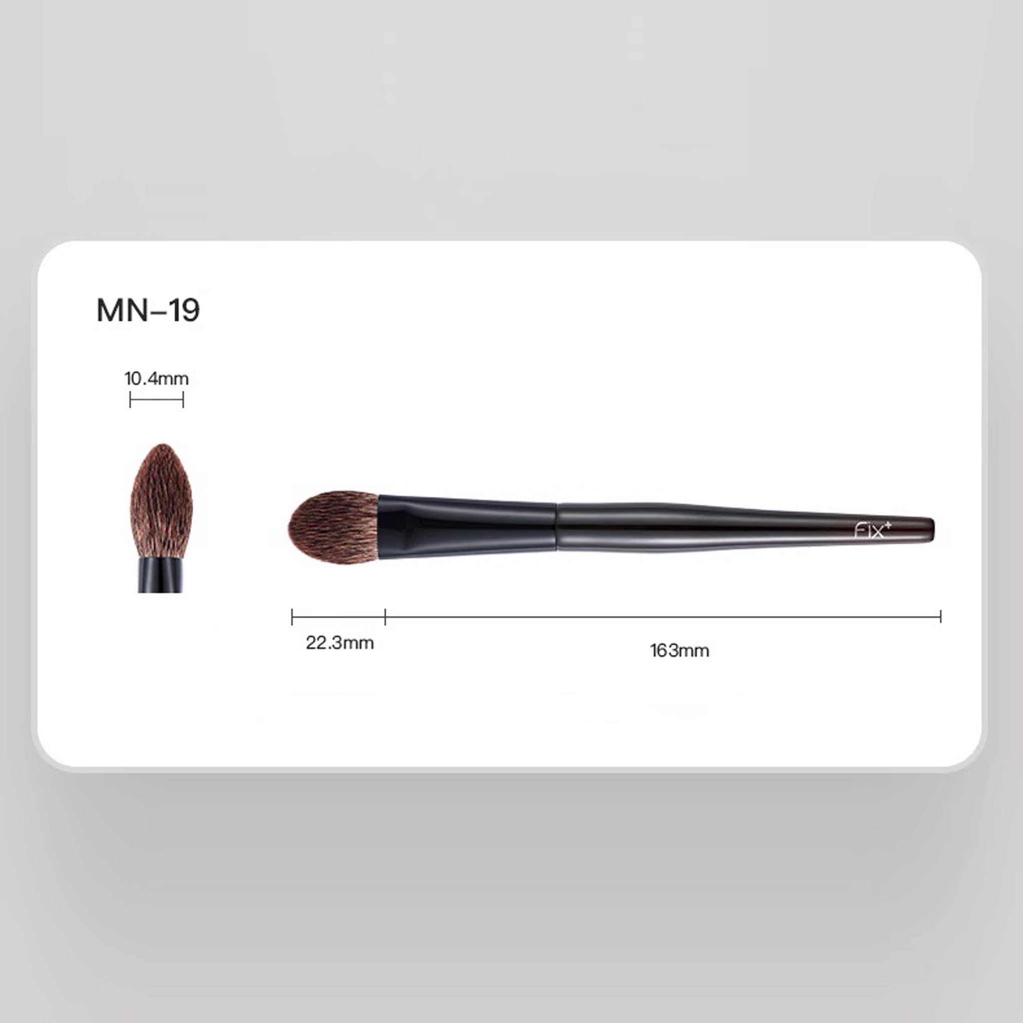 FiX  Wool Heart Brush for Highlighter and Blush MN-19