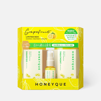 HONEYQUE Grapefruit Hair Care Limited Box Yellow 450ml+450ml+30ml