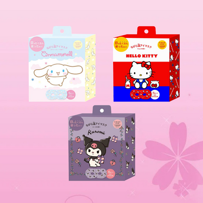 HONYARADOH Sanrio Steam Eye Mask 6 pcs