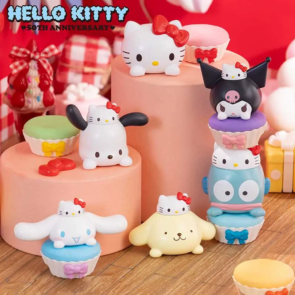 WANDIANWUXIAN Sanrio Characters Hello Kitty 50th Anniversary Series Mini Beans Blind Bag