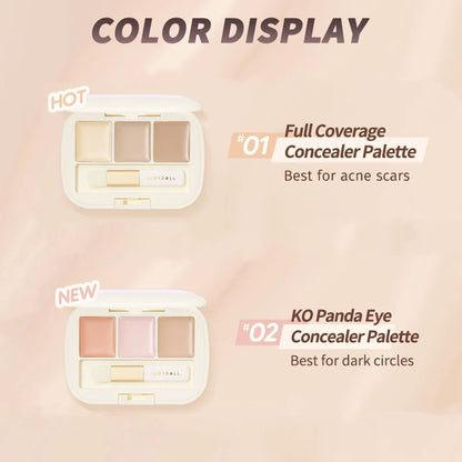 JUDYDOLL Three-Shades Concealer Palette 2.7g