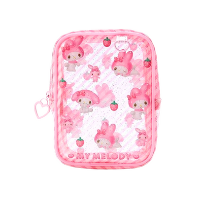 This clear pouch is ideal for organizing and storing small items while showcasing the whimsical and beloved Sanrio characters. My Melody.