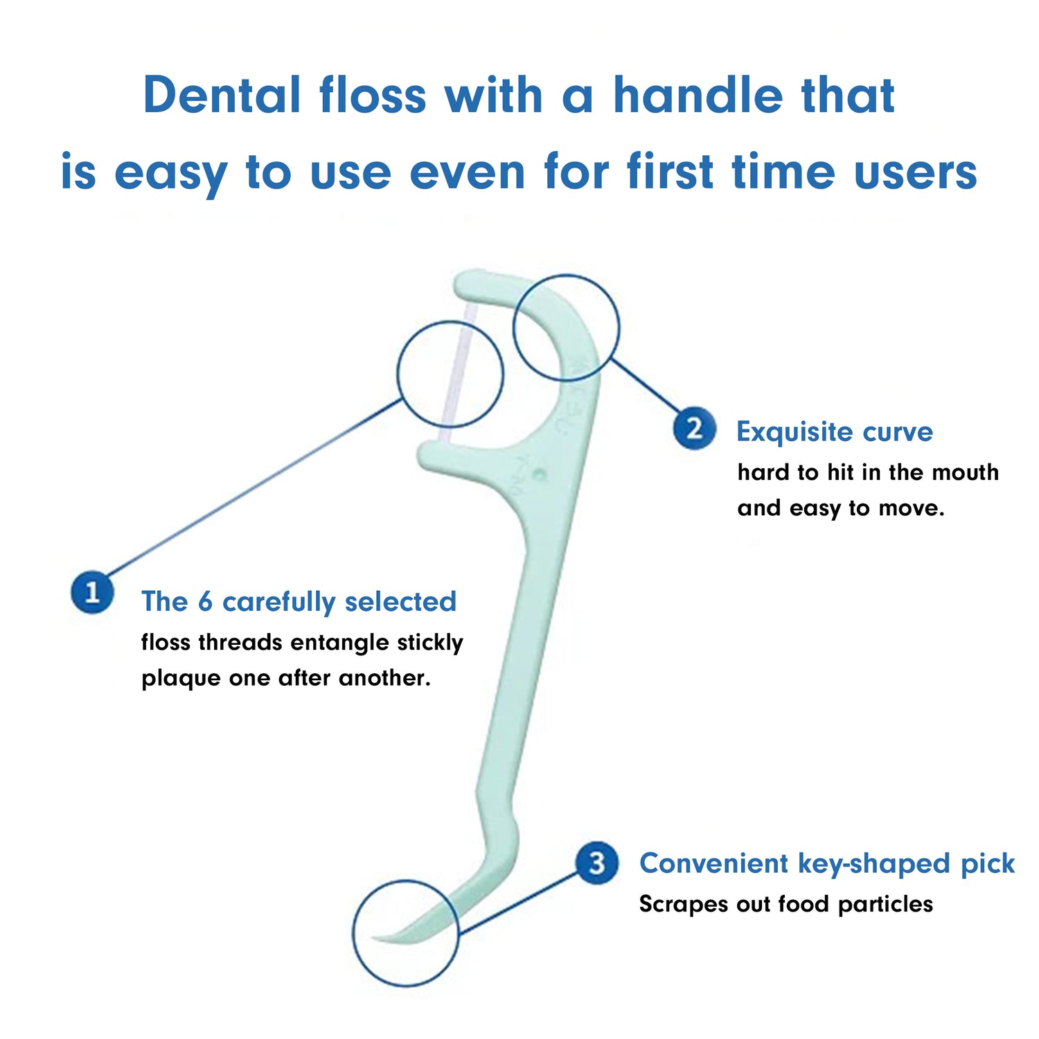 KOBAYASHI Pharmaceutical Adult Floss Picks 60pcs