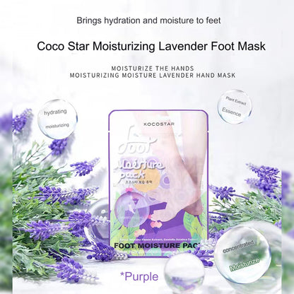 KOCOSTAR Foot Moisture Pack Purple Lavender 1 Pair