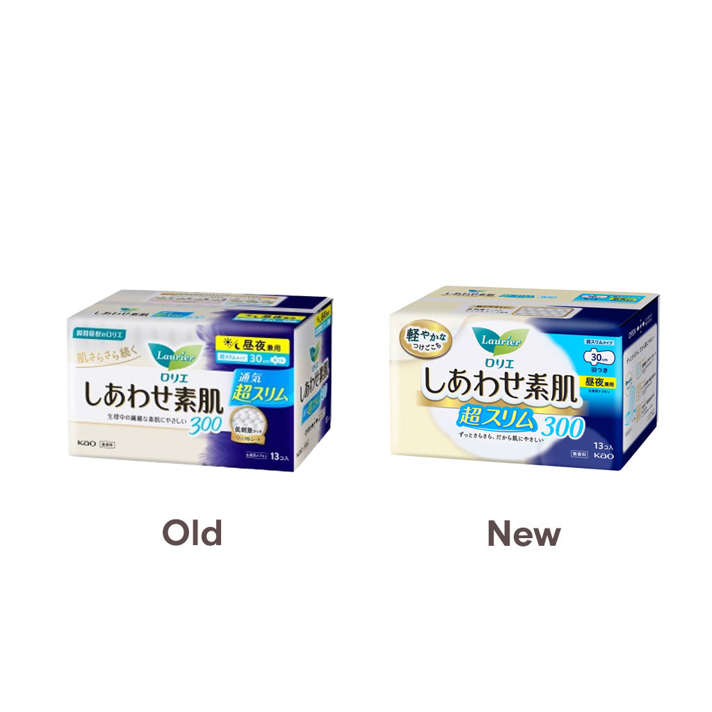 Kao LAURIER Super Slim Sanitary Pads with Wings 30cm 13pcs