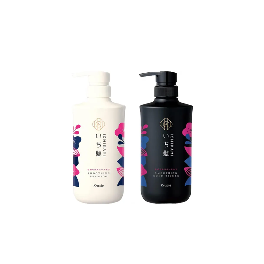 Kracie Ichikami 洗发水护发素套装（顺滑护理）480 ml+480 g