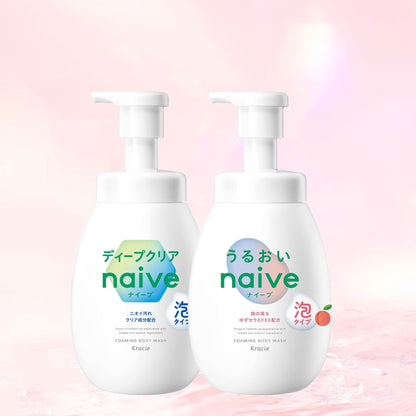 Kracie naive 泡沫沐浴露滋润型 600ml