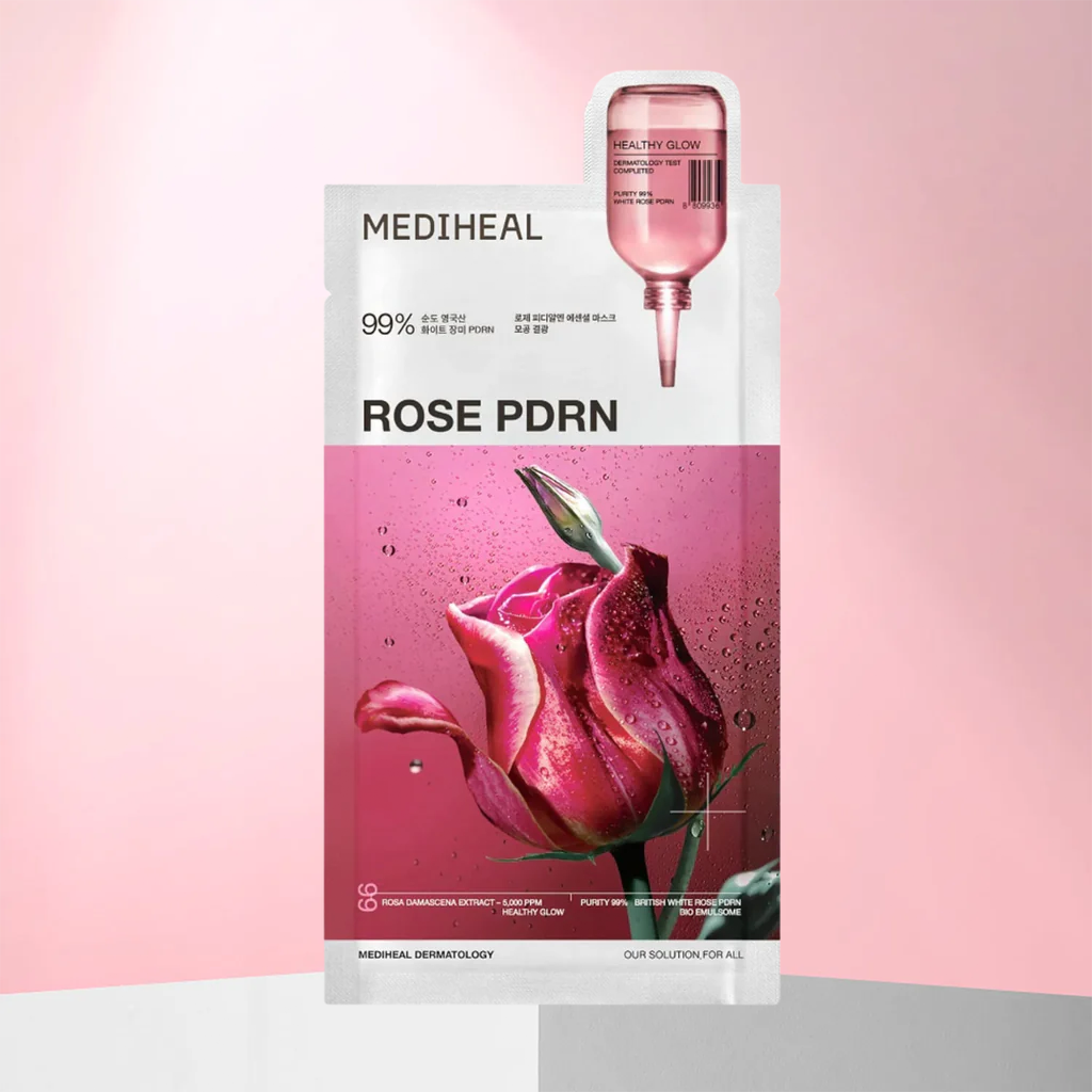 MEDIHEAL Rose PDRN Essential Mask 10 pcs