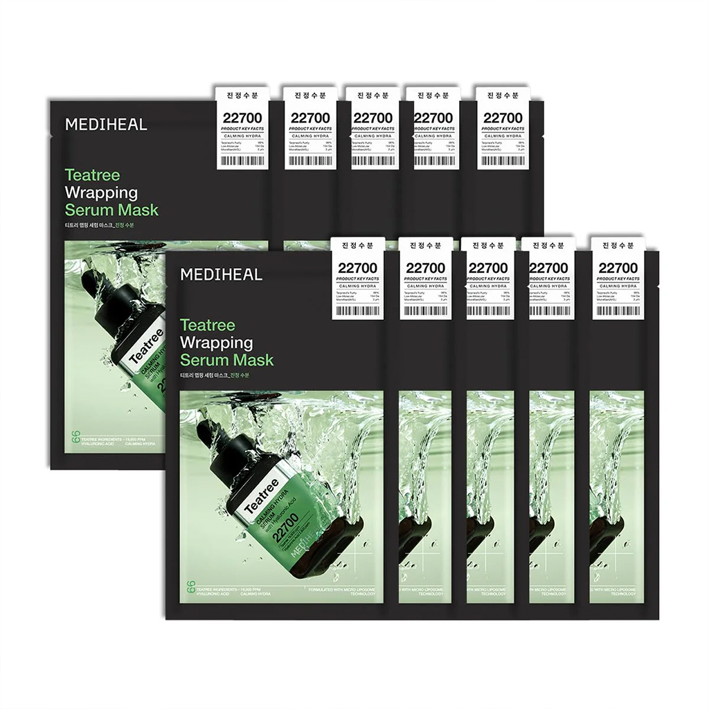MEDIHEAL Teatree Wrapping Serum Mask 10pcs