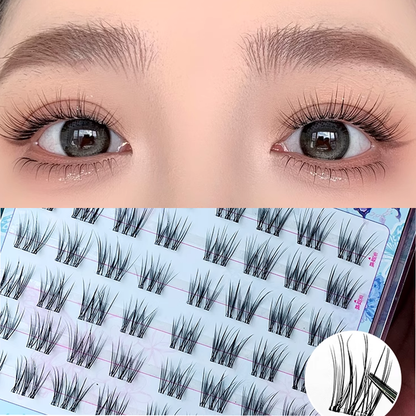 MJSP Glue-Free Fluffy French Style False Eyelashes 6 Rows