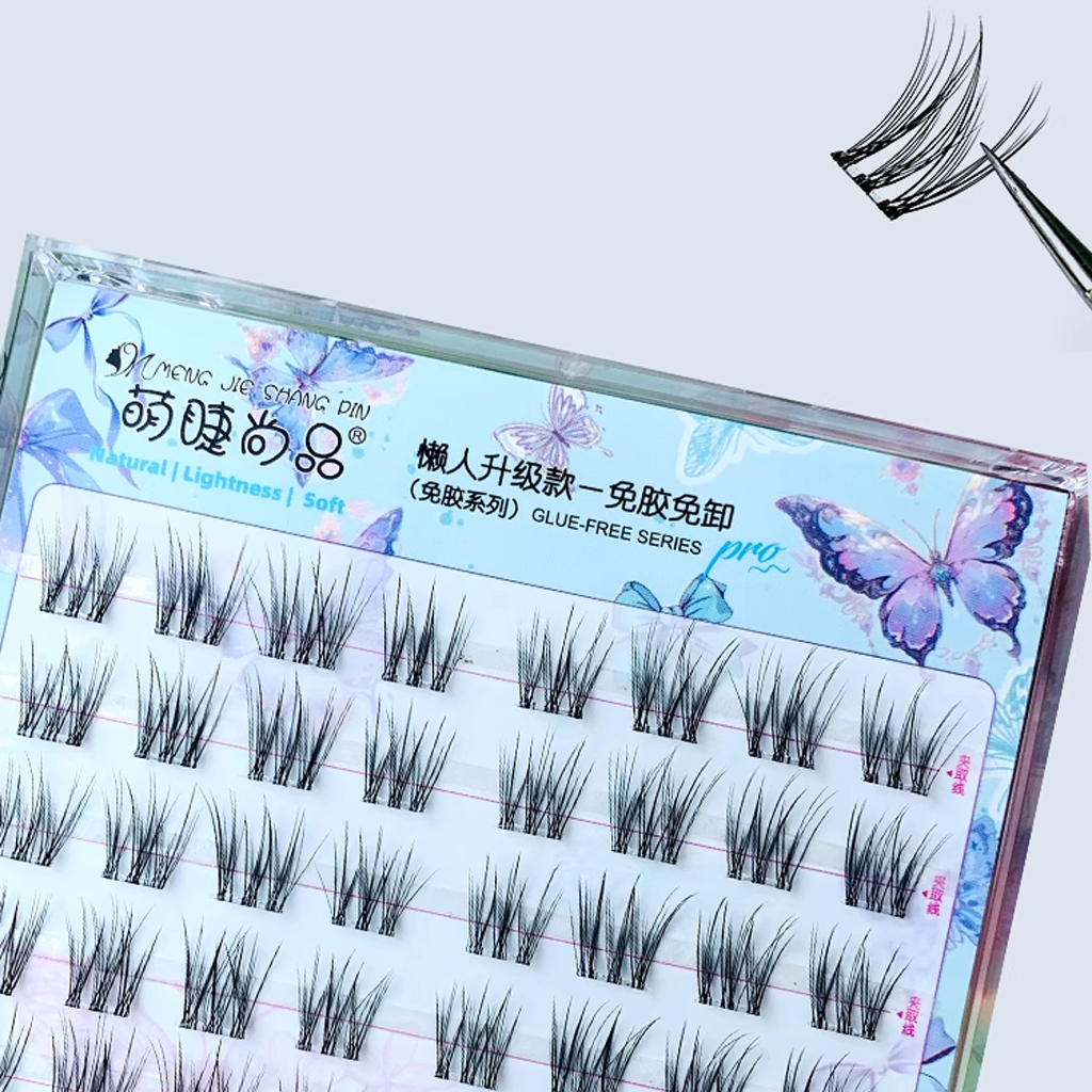 MJSP Glue-Free Fluffy French Style False Eyelashes 6 Rows
