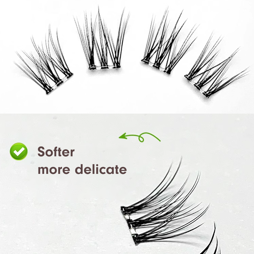 MJSP Glue-Free Fluffy French Style False Eyelashes 6 Rows