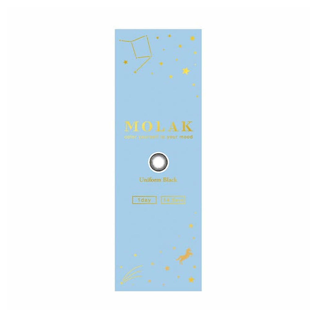 MOLAK 1Day Contact Lenses-Uniform Black 10 pcs