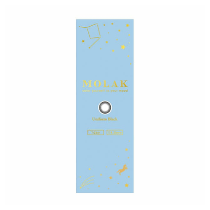 MOLAK 1Day Contact Lenses-Uniform Black 10 pcs