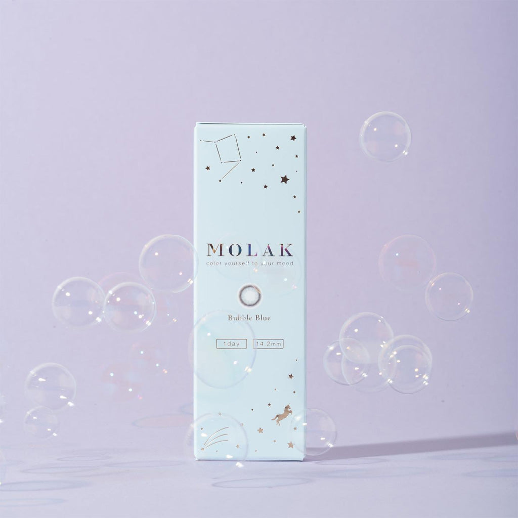 MOLAK 1Day Contact Lenses-Bubble Blue 10 pcs