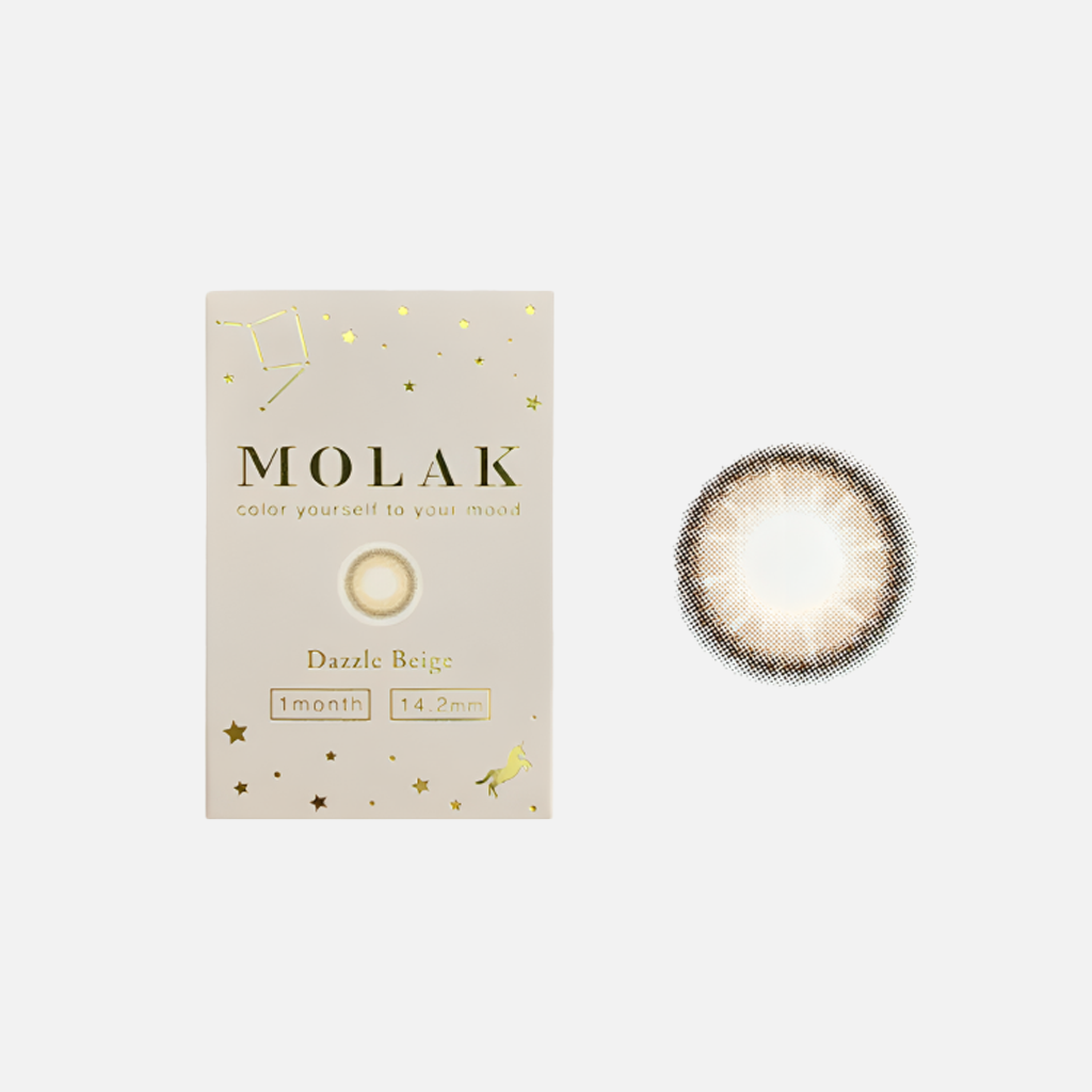 MOLAK 月抛美瞳 Dazzle Beige 2片