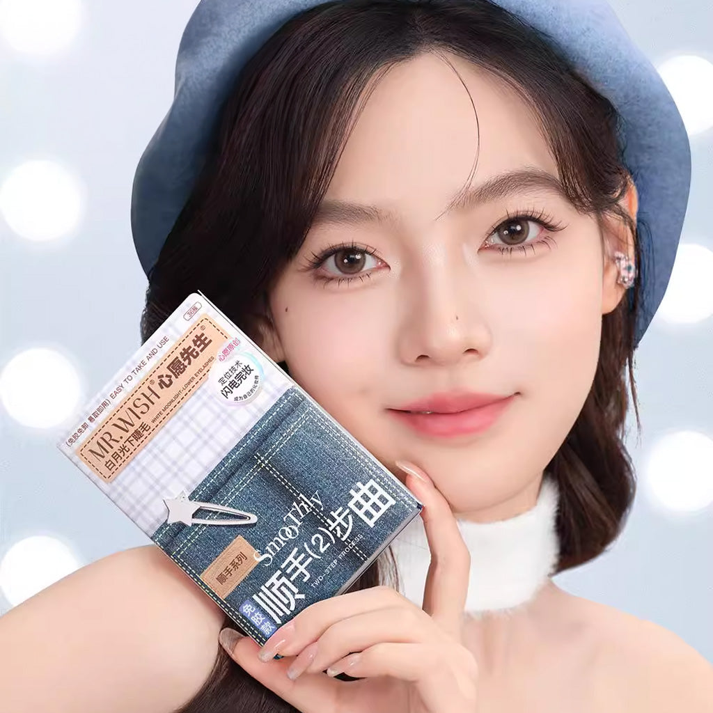 MR.WISH Glue-Free Lower False Eyelashes White Moonlight