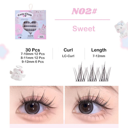 FLORTTE Self-Adhesive Glue Free False Eyelashes