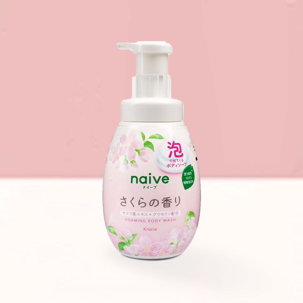 NAIVE Foam Body Soap Sakura Scent Pump 600ml