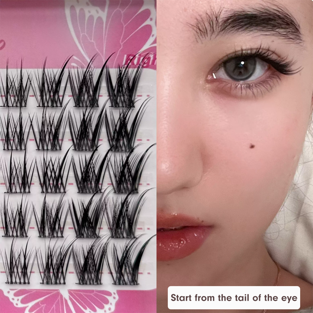 NANALASHES Butterfly Fairy False Eyelashes 60 pcs