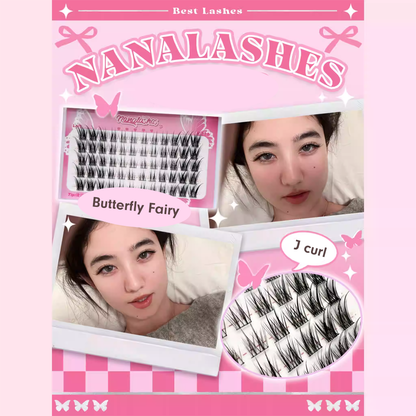 NANALASHES Butterfly Fairy False Eyelashes 60 pcs