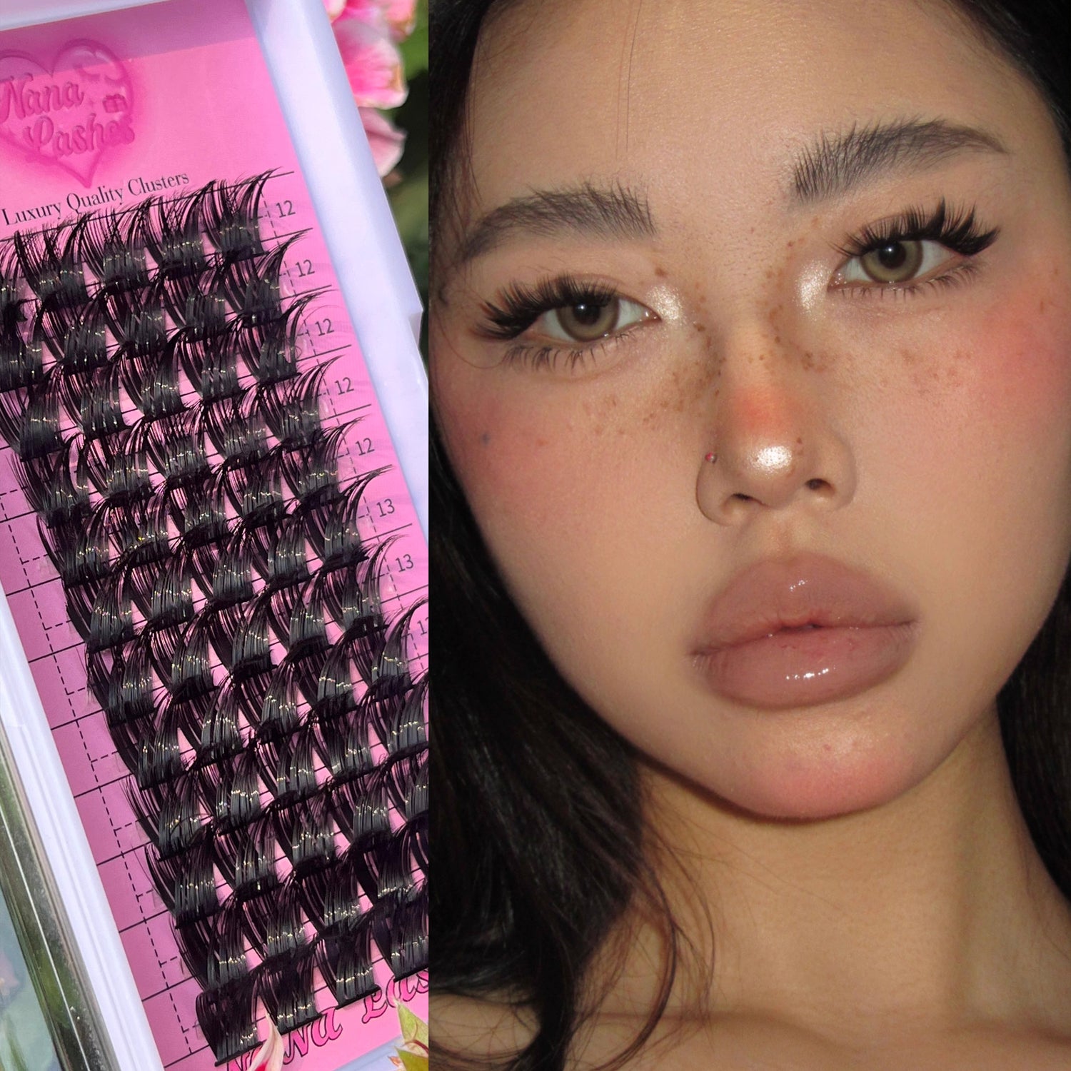 NANALASHES Sleeping Beauty D-Curl Cluster False Eyelashes