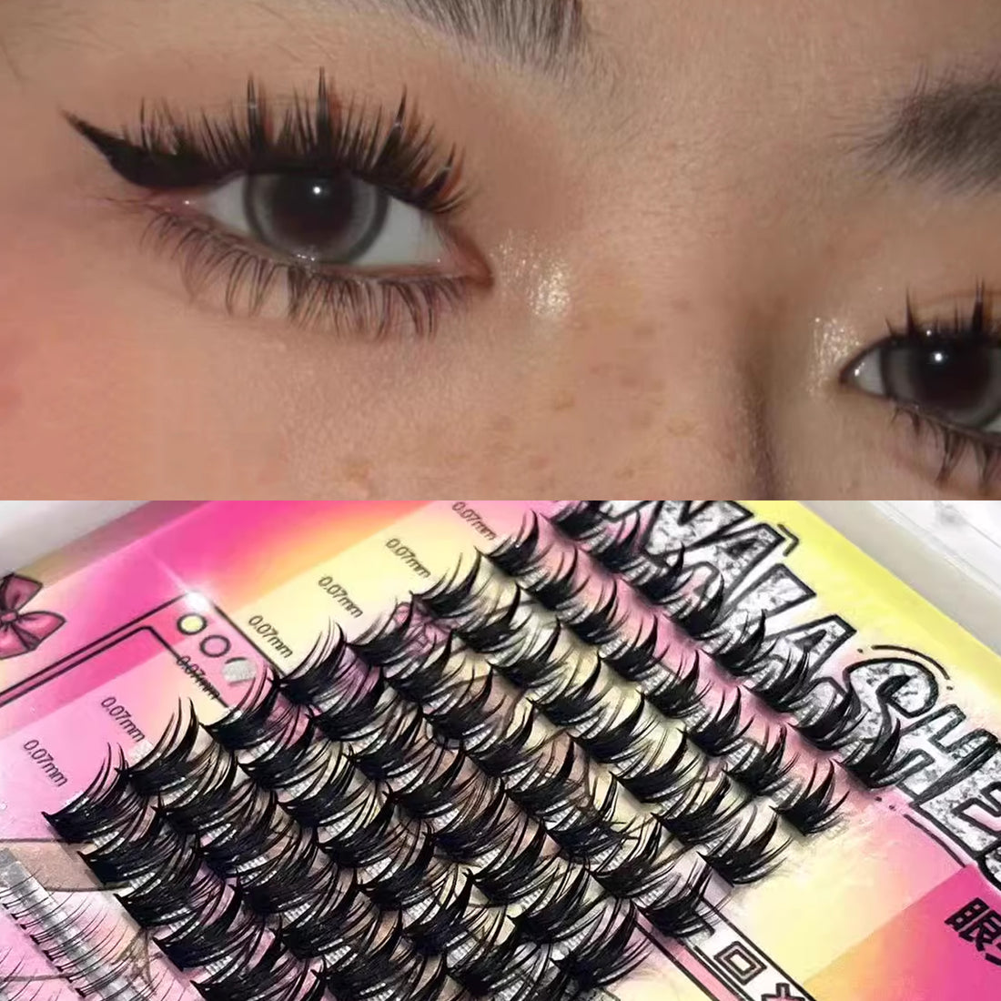 NANALASHES Double-Layered Comic Style False Eyelashes