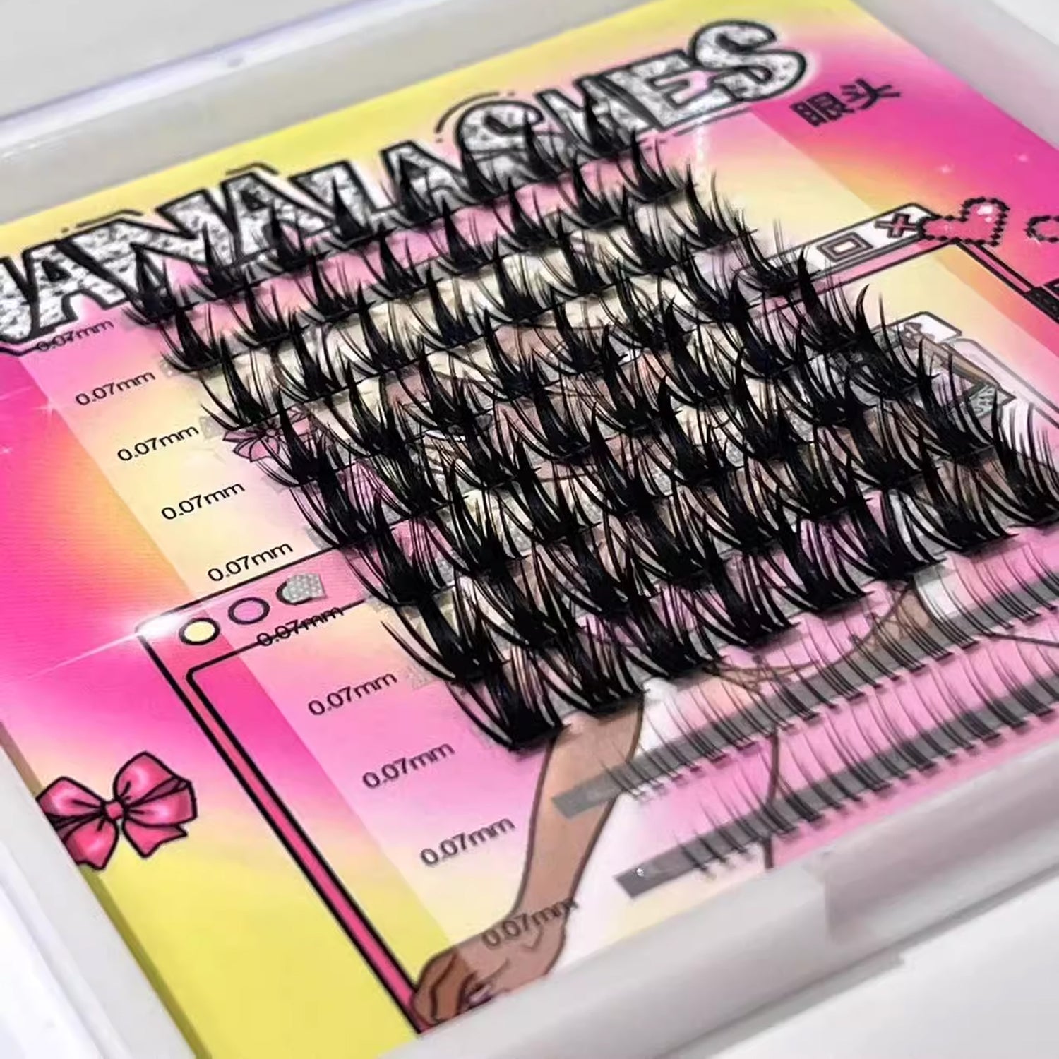 NANALASHES Double-Layered Comic Style False Eyelashes