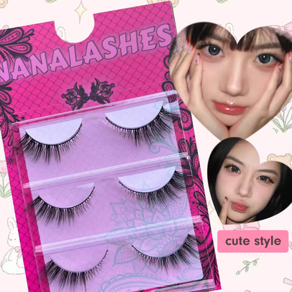 NANALASHES Angel Cat Eyelashes 3 Pairs