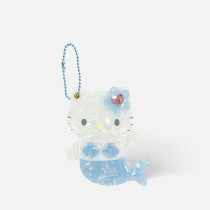 NIC Sanrio Hello Kitty Shell Mirror Keychain Mermaid 1 pc