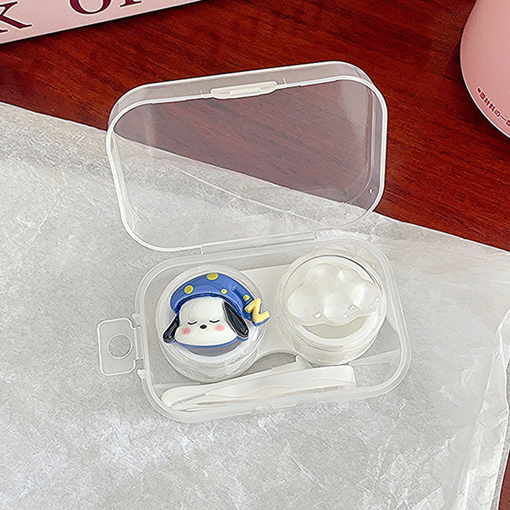 3D animal puppy dog shapes cute contact lens case