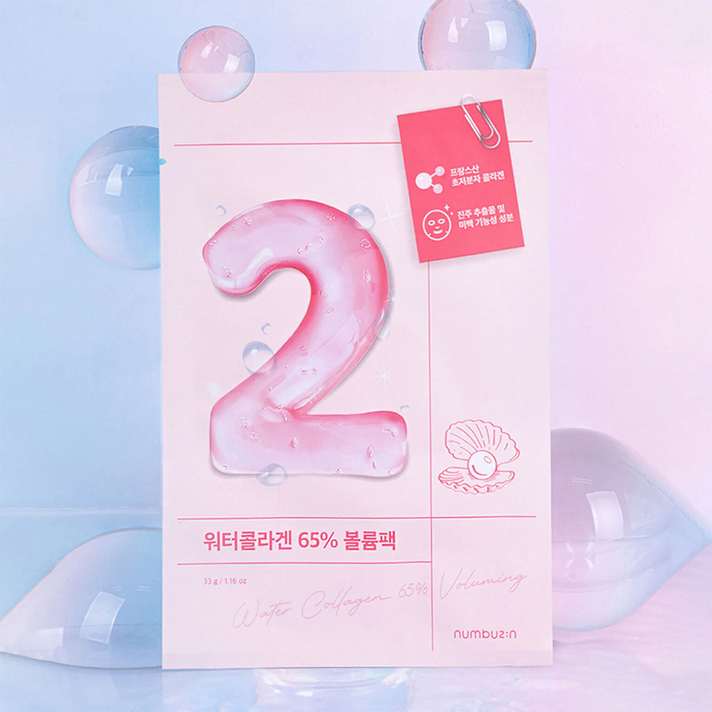 numbuzin No.2 Water Collagen 65% Voluming Sheet Mask 4pcs