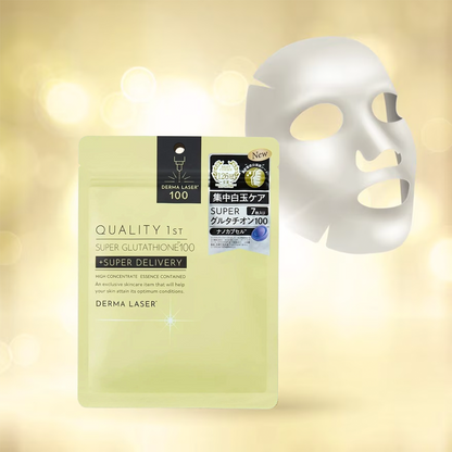 Quality 1st Derma Laser Super Glutathione 100 Mask 7pcs