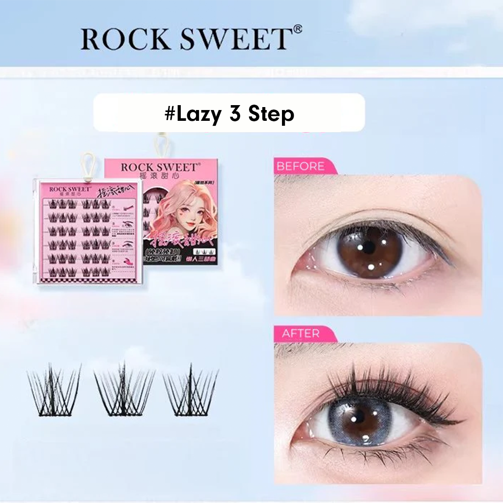 Rock Sweet False Eyelashes Glue Free