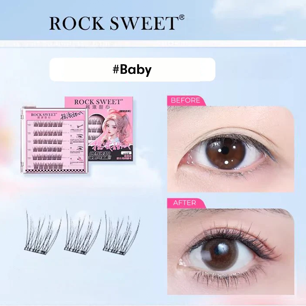 Rock Sweet False Eyelashes Glue Free