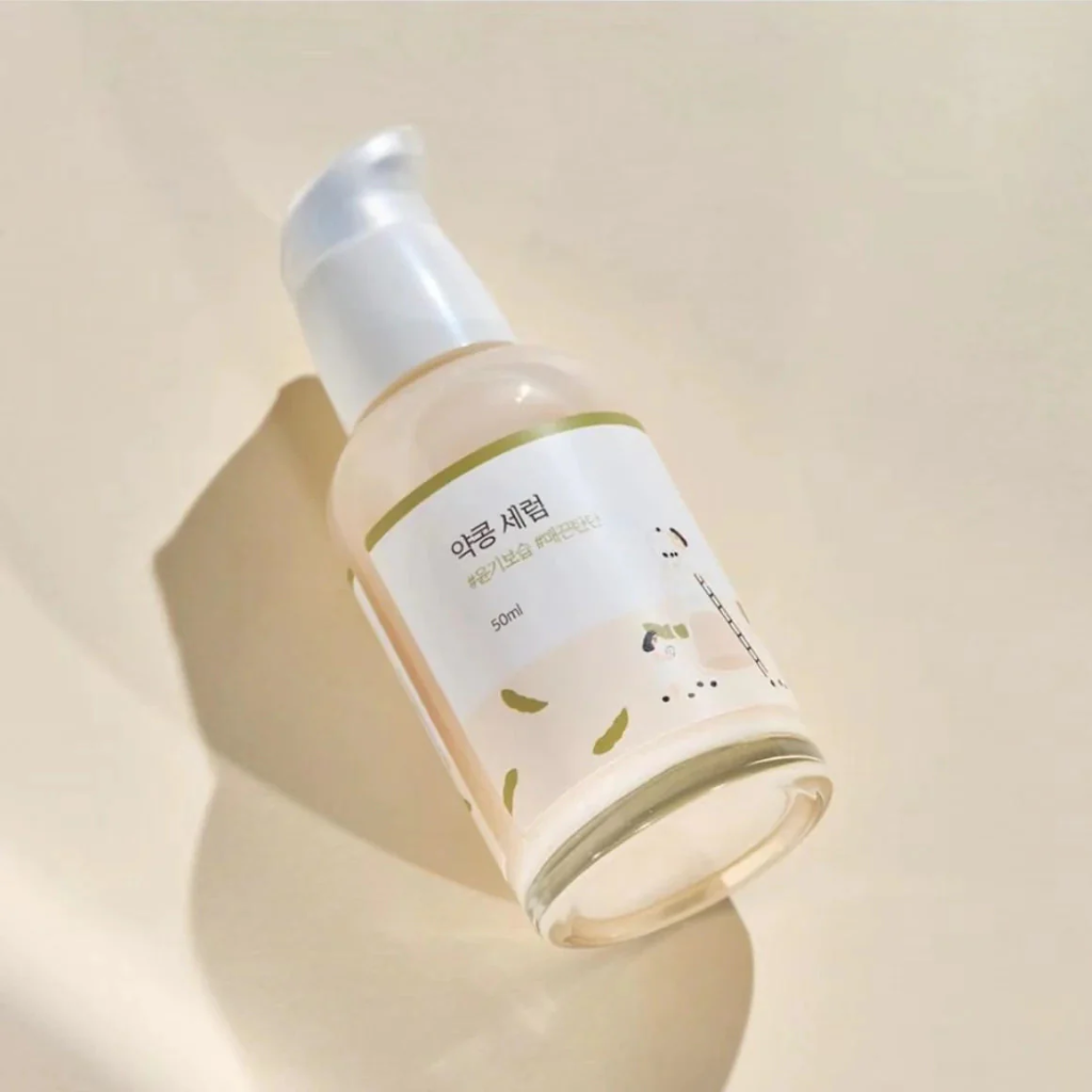 Elevate your skincare routine with ROUND LAB Soybean Serum, a hydrating essence enriched with nutrient-rich soybean extract and soothing ingredients. 