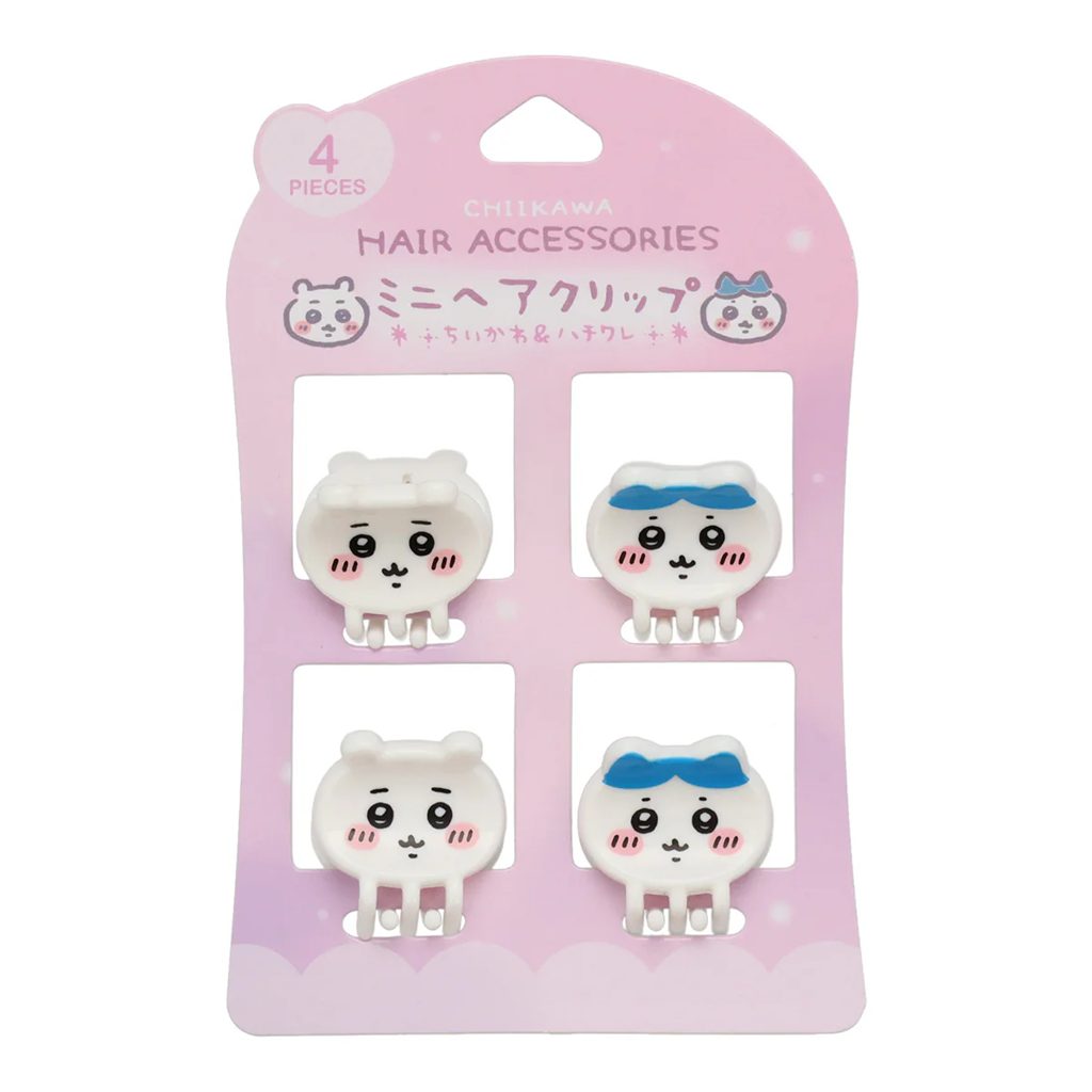 SHOBIDO Chiikawa Mini Hair Claw Clip Set 4 pcs