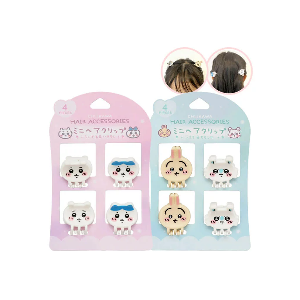 SHOBIDO Chiikawa Mini Hair Claw Clip Set 4 pcs
