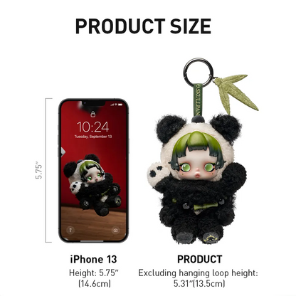 SKULLPANDA Lazy Panda Plush Doll Pendant