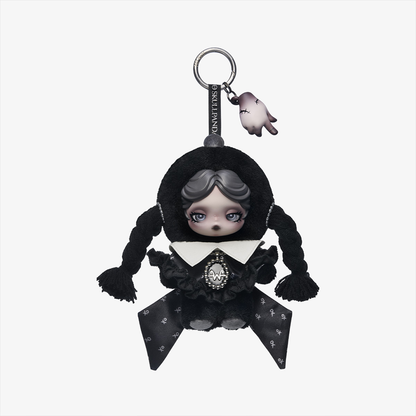 SKULLPANDA × Wednesday Plush（Classic Dress Version）
