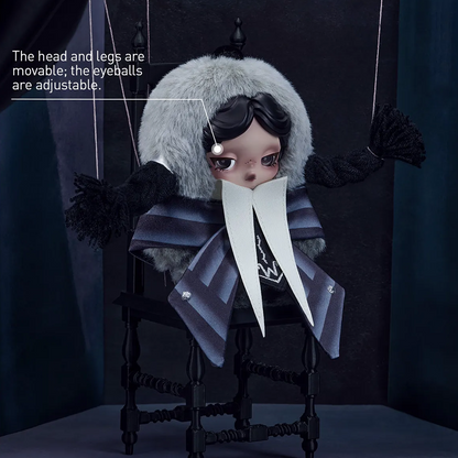 SKULLPANDA × Wednesday Plush (Nevermore Academy Uniform Version)