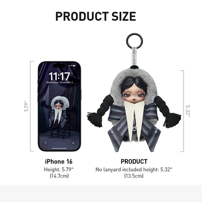 SKULLPANDA × Wednesday Plush (Nevermore Academy Uniform Version)