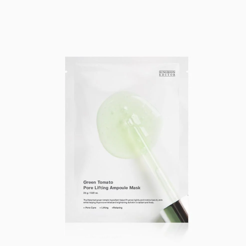 SUNGBOON EDITOR Green Tomato Pore Lifting Ampoule Mask