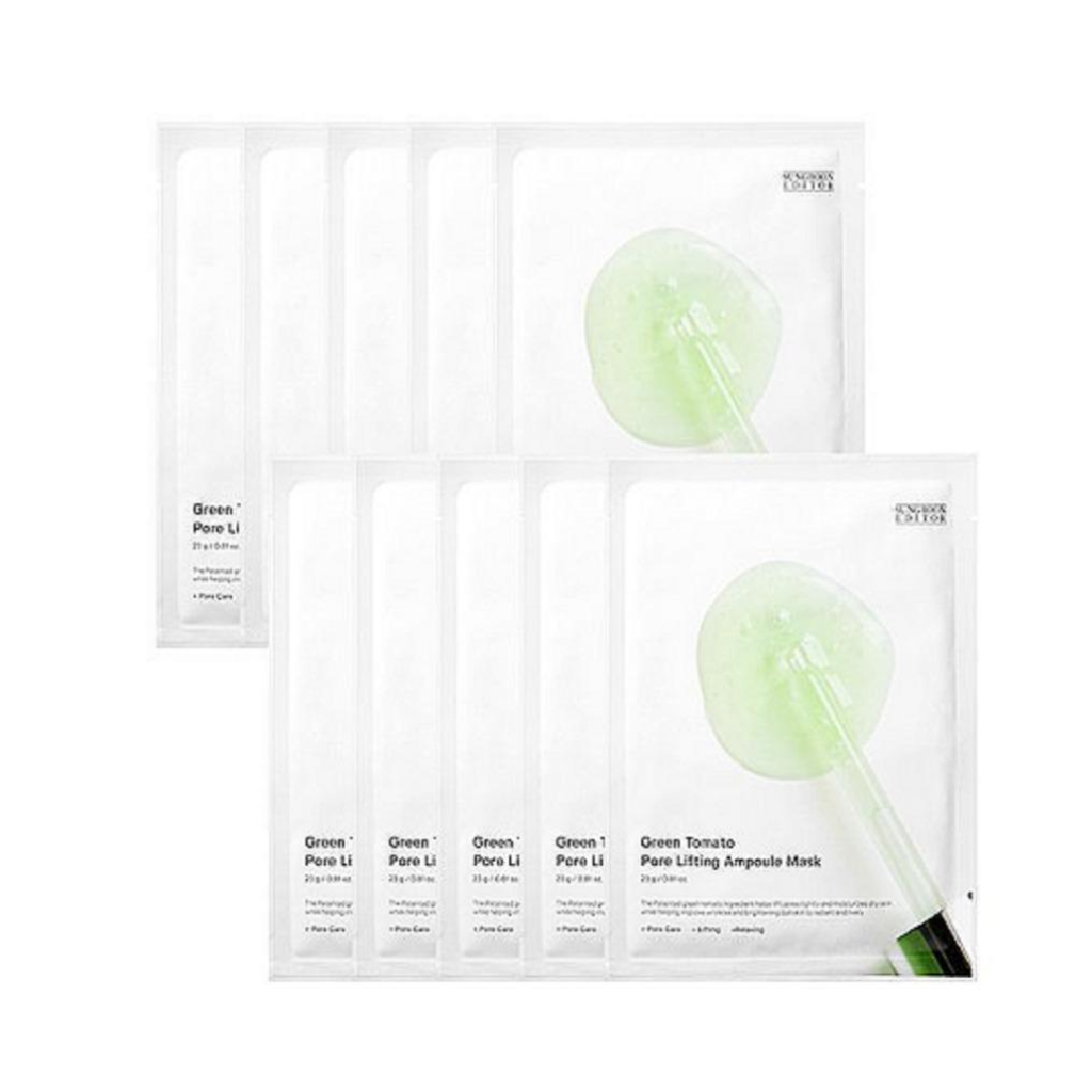 SUNGBOON EDITOR Green Tomato Pore Lifting Ampoule Mask