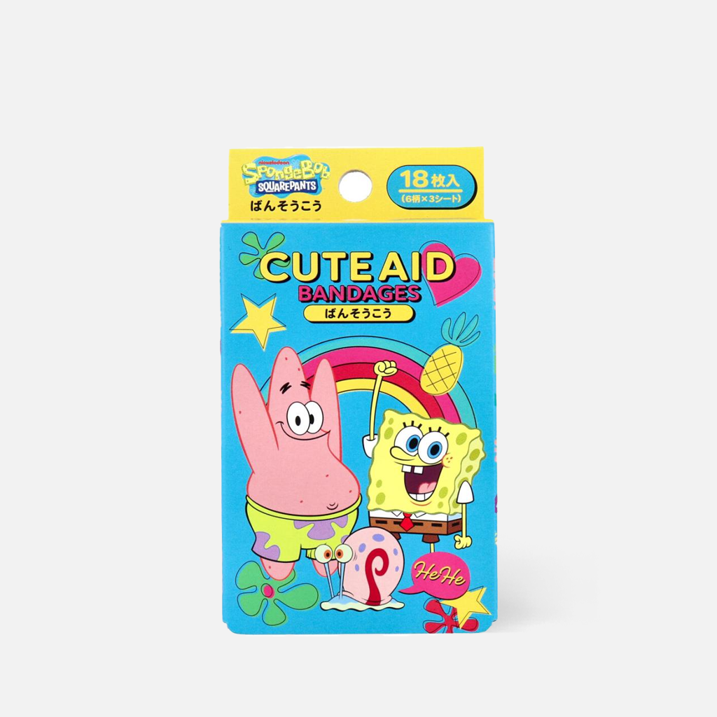 There are fun and functional bandages featuring designs inspired by the beloved cartoon character SpongeBob SquarePants