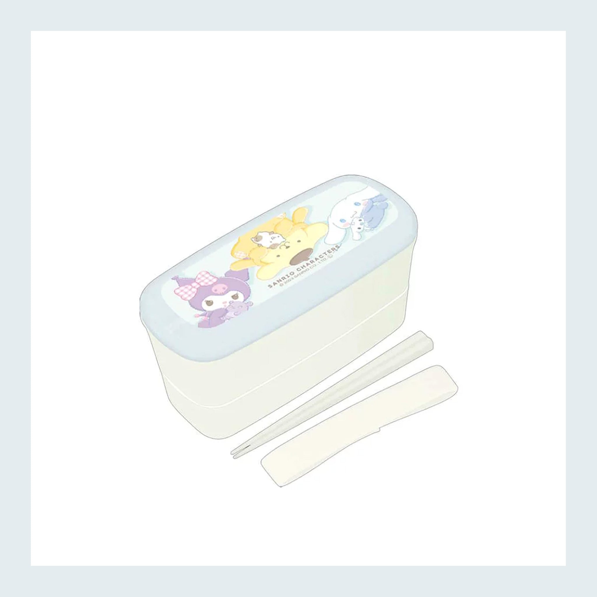Sanrio Characters Antibacterial 2-tier lunch box