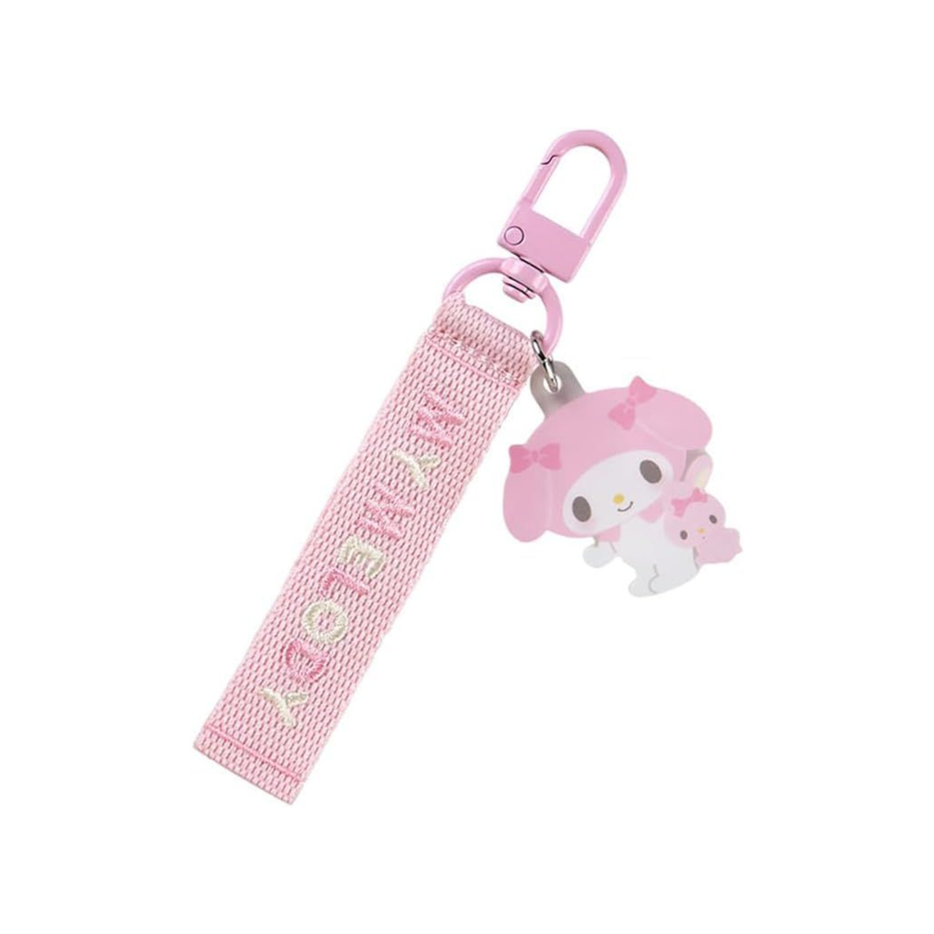 Add a touch of Sanrio charm to your accessories with this beautifully crafted embroidered keychain. My Melody.