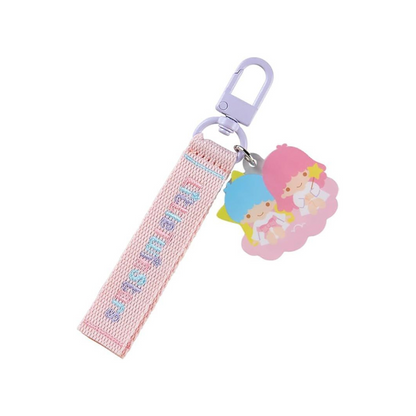 Add a touch of Sanrio charm to your accessories with this beautifully crafted embroidered keychain. Little Twin Stars.