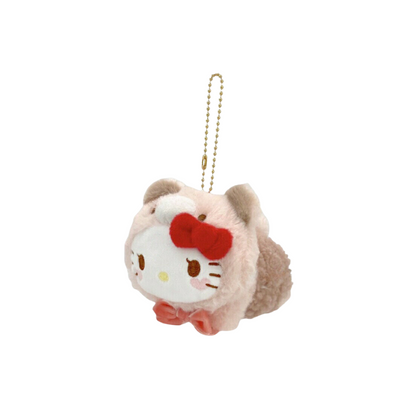  Featuring a beloved Sanrio character dressed in a cute baby bear outfit, this plush mascot holder is perfect for keeping small items organized while showcasing your love for Sanrio&