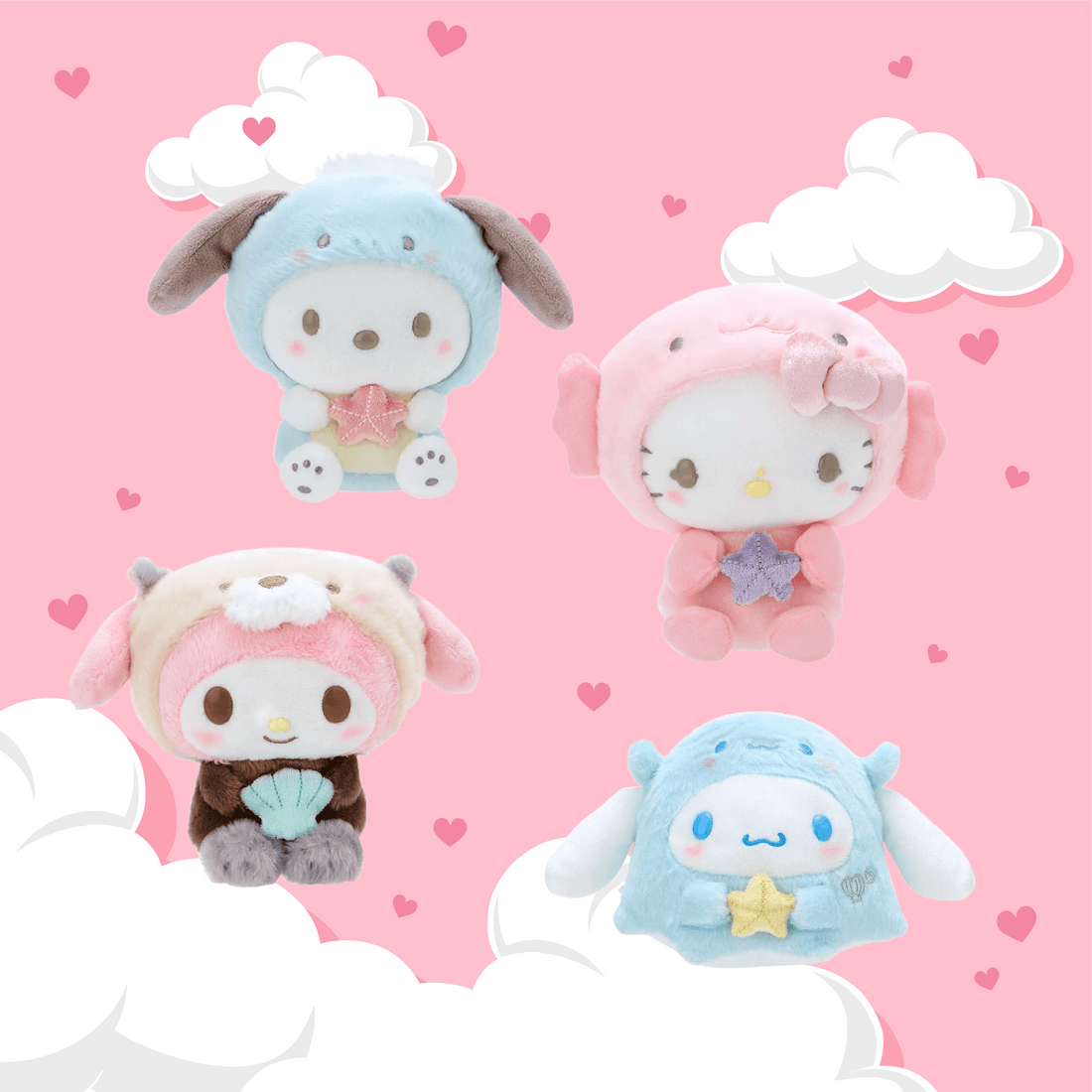 Sanrio Plush Toy- Aquatic Creatures